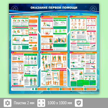 Стенд «Оказание первой помощи» (PM-02-ECONOMY)